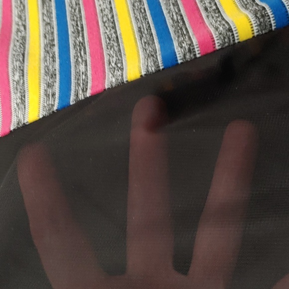 DBL Women's Size XL Short Sleeve, Sheer Mesh Sides, Solid Body Tee. - Picture 3 of 8